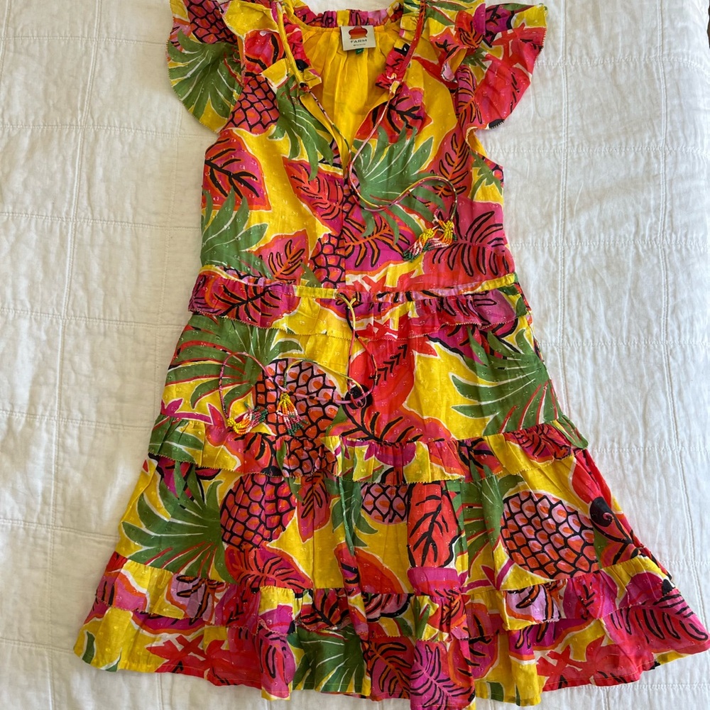 FARM RIO tropical pineapple dress